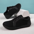 thumbnail image 6 of DLWKIPV Minimalist Barefoot-Style Sneakers - Breathable Knit Wide Toe Box Shoes for Daily Walking & Casual Wear (BLACK,9), 6 of 6