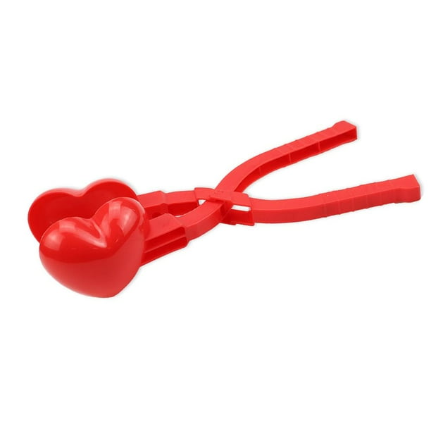 Clip para hacer bolas de nieve con forma de amor para niños, molde de arena para nieve de invierno al azar (rojo) Tmvgtek Nuevos Originales