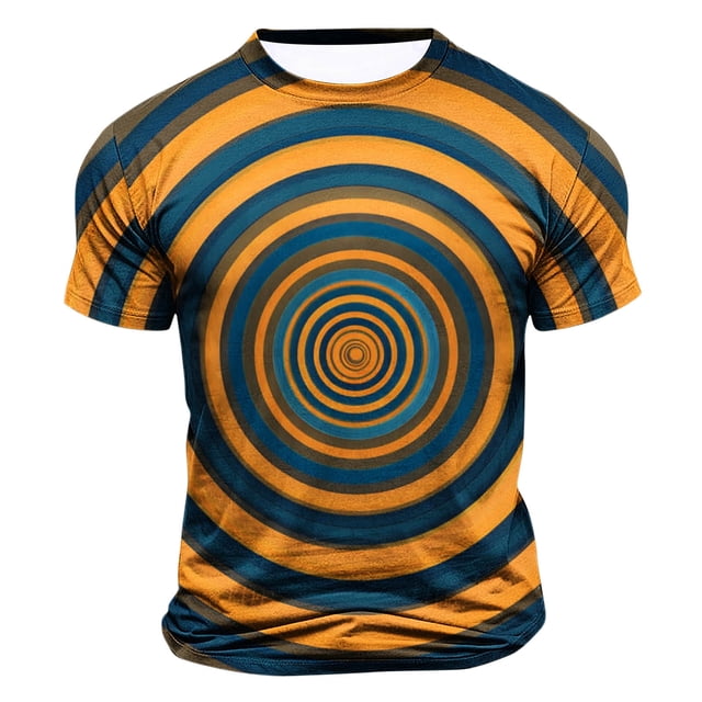 Wancir Chemises pour Hommes Liquidation Vente Hommes Mode Décontractée Imprimé Sport Manches Courtes Col Rond Blouses Chemises