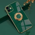 thumbnail image 1 of For Apple iPhone 14 Pro Max Plating Magnetic Ring Holder Stand Case TPU Shockproof  Cover, 1 of 13