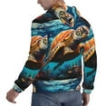thumbnail image 6 of Salouo Colorful Flower Sea Turtle Pattern Men's Fall Hoodie Sweatshirt,Sport Hoodie with Pockets for Men Pullover Casual Hooded Sweatshirt-Large, 6 of 7