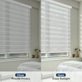 thumbnail image 6 of Keego Custom Size Zebra Shades for Windows Privacy Cordless Windows Shades for Home Office, Beige, 31"W x 66"H, 6 of 9