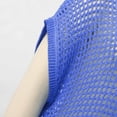 thumbnail image 7 of Crochet Tops for Women Sexy Hollow Out Off Shoulder Short Sleeve Jumper Casual Summer Knit Beach Cover Up Sweater Lightweight Oversized Baggy Pullover Tops Blue S, 7 of 7