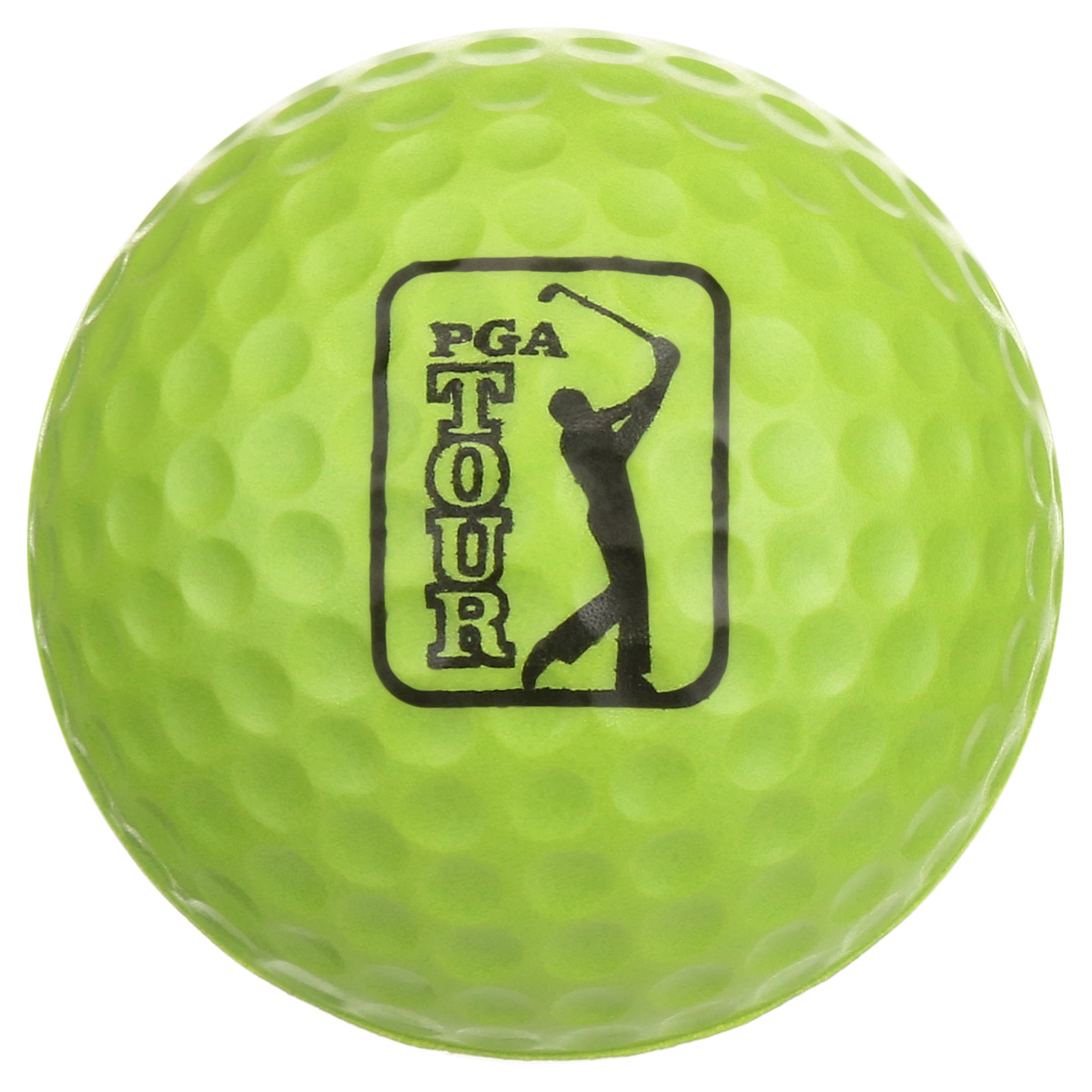 PGA Tour Tee-Up New Practice Foam Golf Balls, 12 Pack, Multicolor