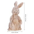 thumbnail image 2 of Bunny Rabbit Statue Figurines Sculpture Decoration Hugging Figurine Easter Rabbits Couple Resin Craft Collectible, 2 of 8