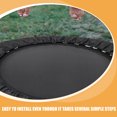 thumbnail image 3 of CTIRCHIU Housse pour Trampoline Housse de Ressort Noir Protection PVC 1Pcs, 3 of 8