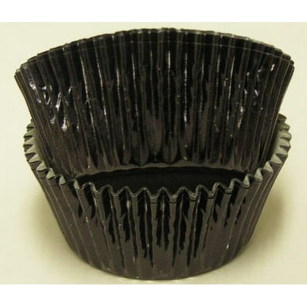 Black Foil Cupcake Liners Baking Cups 50pack