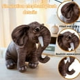 thumbnail image 3 of Realistic Gray Elephant Stuffed Animal Pillow Soft Stuffed Animal Elephant Plush Toy Birthday Gift, 3 of 8