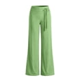 thumbnail image 6 of Costeam Womens Horizontal Striped Wide Leg Pants Wrap Tie Side High Waist Full Length Lightweight Wrinkle Friendly Loose Flowy Casual Vacation Trousers, 6 of 6