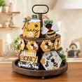 thumbnail image 2 of Wovilon Farm Cattle Wood Handicraft Bee Home Decoration Desktop Layered Tray Decoration Home Decor, 2 of 6