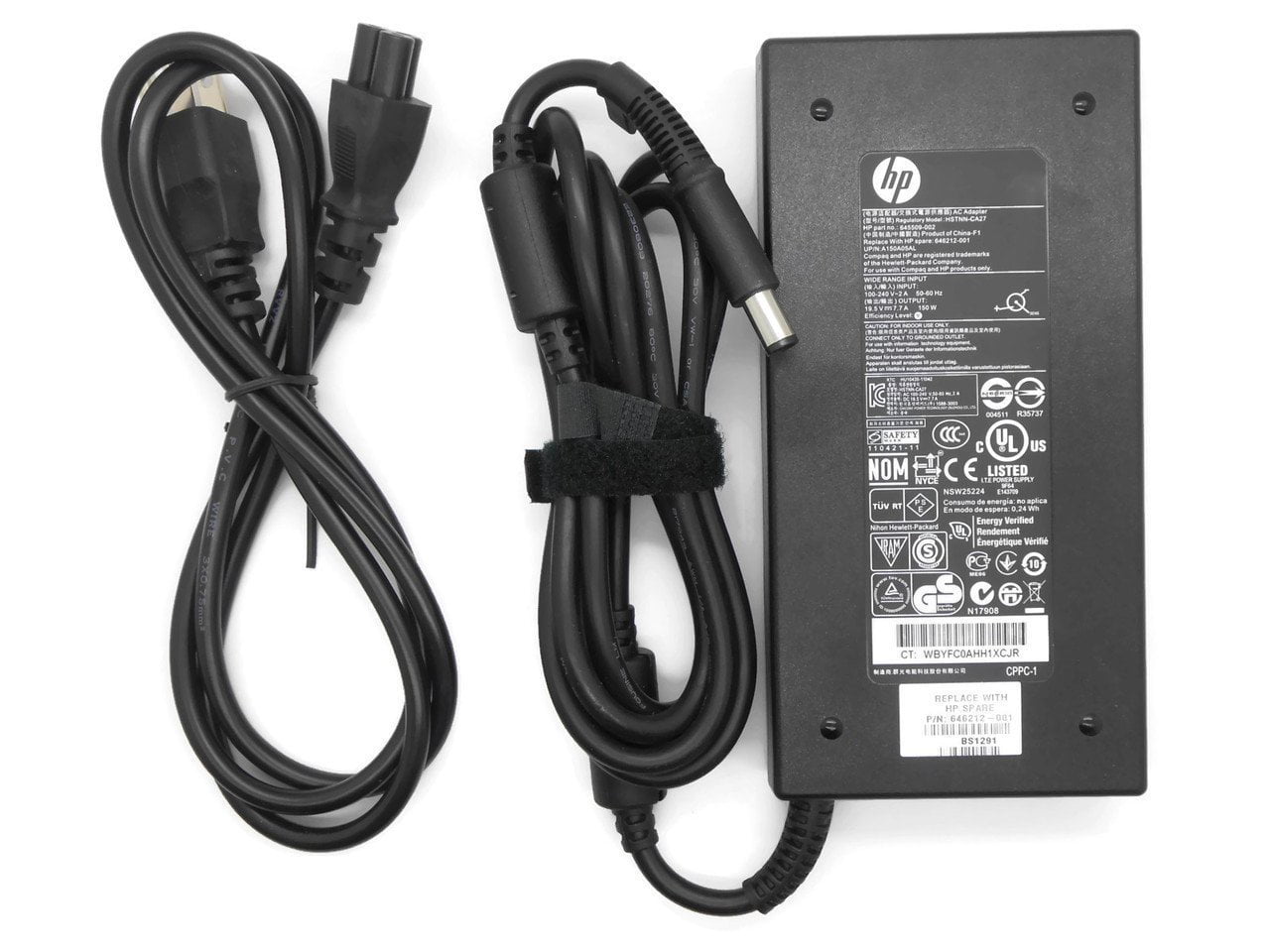 New Genuine HP watt Slim Smart pin AC Power Adapter 677763-001 Walmart.com