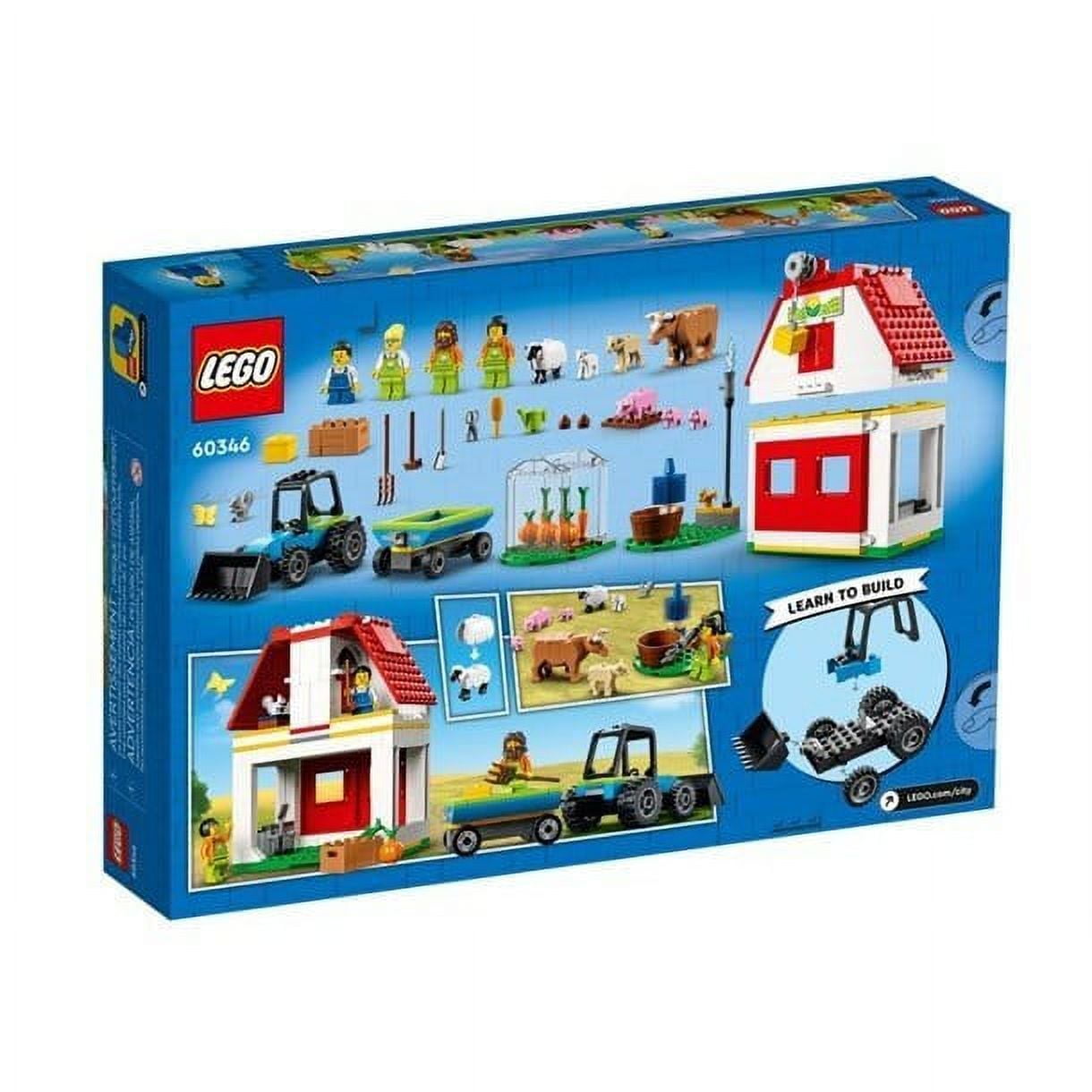 Lego City Farmer Tractor Sets Barn and Farm Animals 60346 Kids Toys Walmart