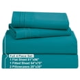 thumbnail image 2 of KriKac Full Size Sheet Sets - 4 Piece Full Size Sheets, Teal Sheets Full Size Bed Sheets, Double Brushed Bed Sheets Full Size, Hotel Luxury Full Bed Sheets Set., 2 of 9