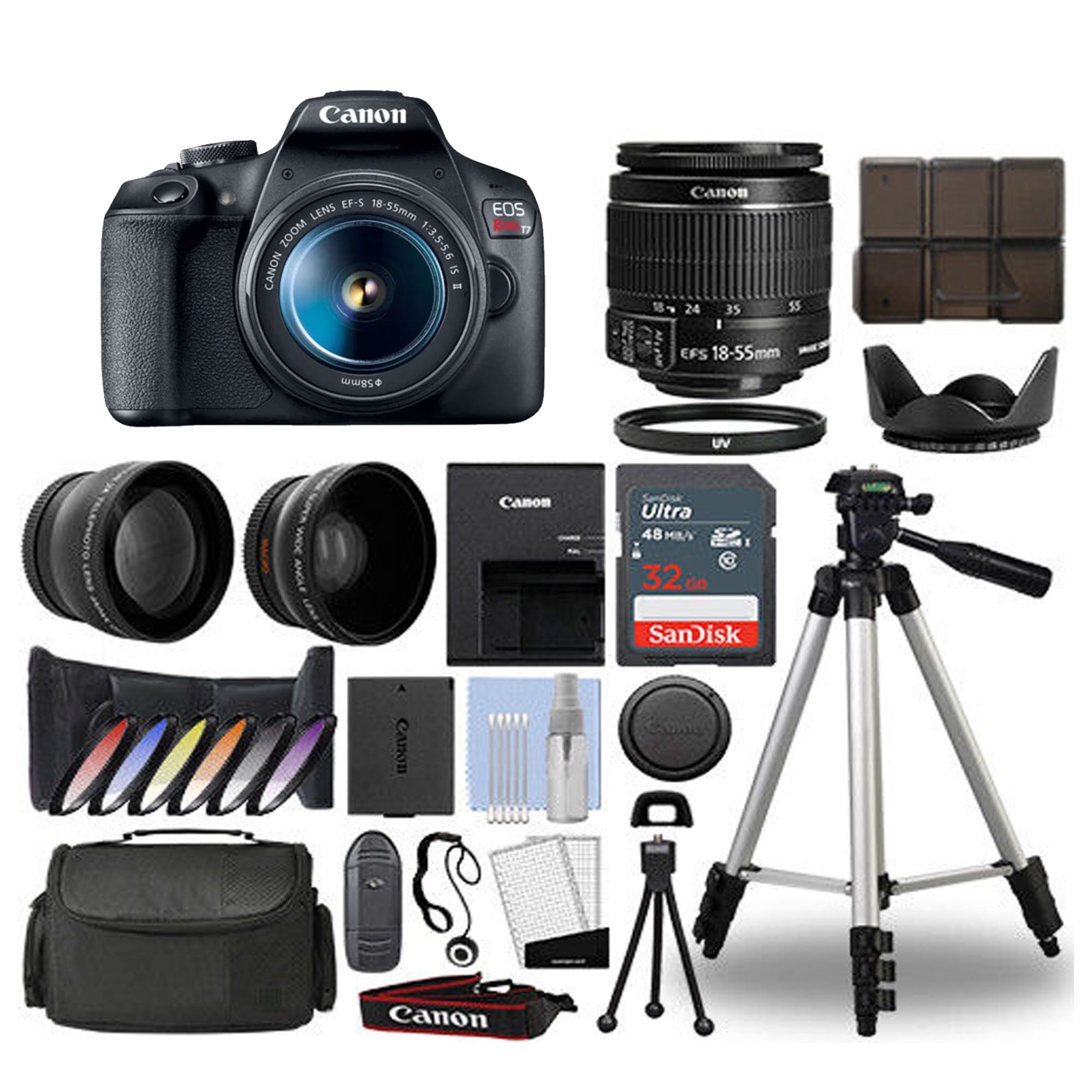 canon rebel t7 dslr camera with 18-55mm lens kit
