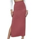 thumbnail image 1 of ICHUANYI Clearance Women's Versatile Half Skirt Solid Color Elastic Wrapped Hip Skirt Split Skirt(Red, XXL) ICHUANYI WER2023081100554, 1 of 8