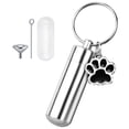 thumbnail image 4 of Stainless Steel Pet Urns ash Holder Funeral Box Storage Container Keyring Sympathy Metal Cremation Urn, 4 of 8