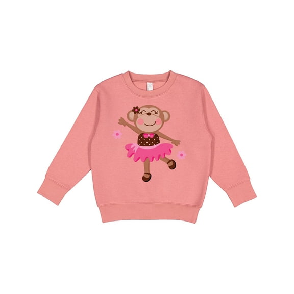 Inktastic Ballerina Dance Monkey Toddler Sweatshirt