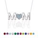 thumbnail image 1 of Collar con colgante de Mamá JeenMata Topacio azul oro blanco 18 K plata esterlina, 1 of 4