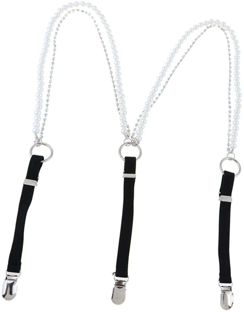 Adjustable Pearl Braces Womens 