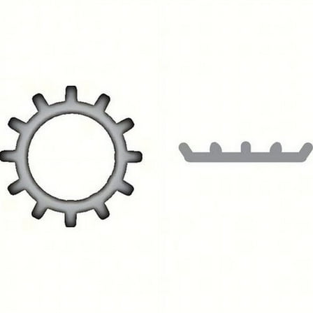 SeaChoice  01023; 5/16 External Tooth L/ W 410 Stainless Steel 100/