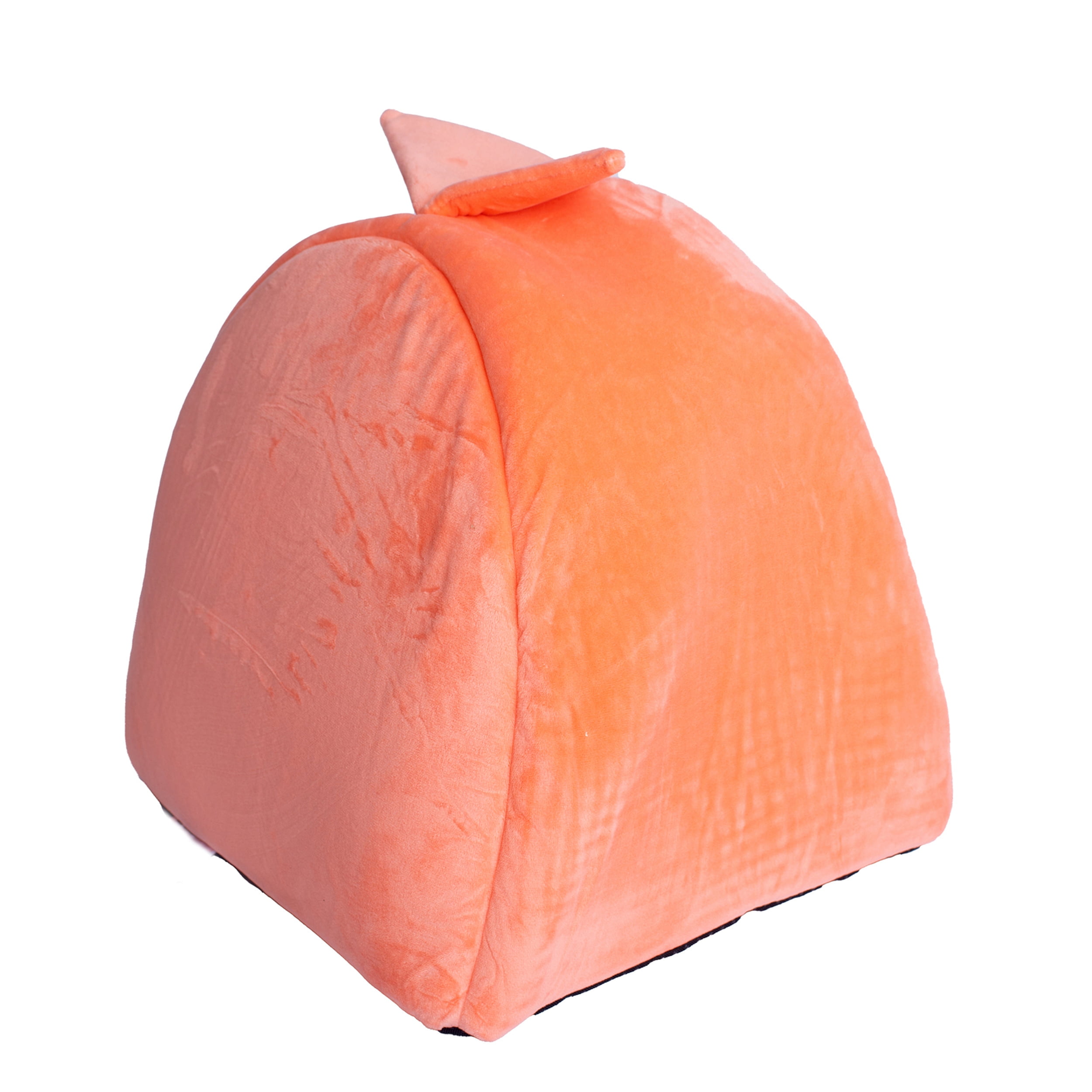 Armarkat Hooded Pet Cat Bed, Orange 14 x 12.5 In
