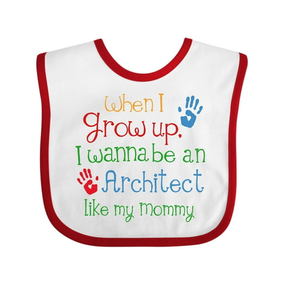 Inktastic Architect Like Mommy Boys or Girls Baby Bib