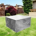 thumbnail image 2 of PE Transparent Dining Table Protective Cover Square Table Cover Furniture Cover 125x125x71cm, 2 of 7