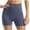 Dark Blue, variant on WMTBSRSW Women Seamless High Waist Shorts Tummy Control Underwear Shorts Ribbed Gym Yoga Running Sport Active Exercise Fitness Shorts