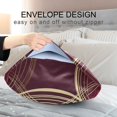 thumbnail image 4 of Yayeee Pillowcase Queen Size Set of 2 Satin Wrinkle Resistant Pillow Case, Gold Abstract Pattern, 4 of 8