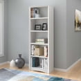 thumbnail image 2 of CorLiving Quadra Engineered Wood 5-Tier Adult Standard Bookcase with 4 Adjustable Shelves, 2 of 4