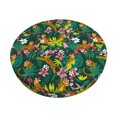 thumbnail image 6 of Uemuo Cute Tribal Leopards Pattern Round Bar Stool Seat Covers Washable Stool Cushion Slipcover Elastic Bar Chair Covers-13 inch, 6 of 7