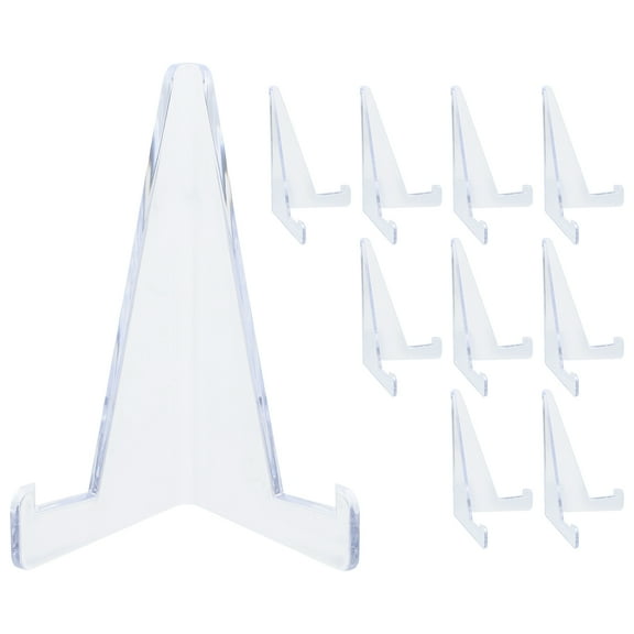 10pcs Gaming Card Display Stand Card Display Rack Clear Plastic Easel Stands Card Display Easel