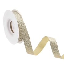 5/8" x 10 Yards Sparkle Ribbons, Gift Wrapping Crafts Cut Edge Ribbon, Champagne