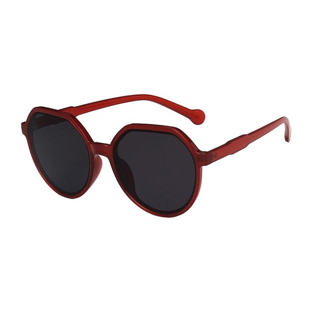 Gafas de sol retro Chic Cool Retro Gafas de terre Gafas Protección UV Unisex Playa Gafas al - Rojo gris Rojo gris Magideal Gafas de sol retro