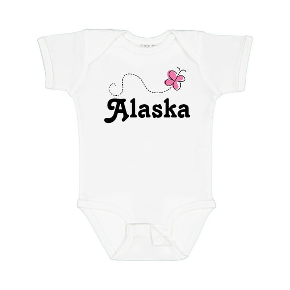 Inktastic Alaska Butterfly Girls Baby Bodysuit