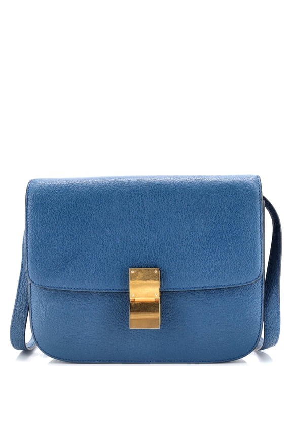 Pre-Owned Classic Box Bag Grainy Leather Medium By Rebag