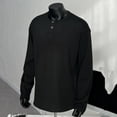 thumbnail image 3 of CHGBMOK Men's T-shirts Stand Up Collar Thick Velvet Inner Layer T-shirt Base Long Sleeved T-shirt Long Sleeved Round Neck Top/Shirt,Sizes M-3XL, 3 of 5