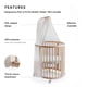 thumbnail image 2 of Toldo para cuna Stokke Sleepi de Pehr Grey para Sleepi Mini y cuna/cama, 2 of 6