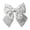Silver, variant on Xingjin Glitter Bow Ornaments, Christmas Tree Bows With Hollow-Out Design, Holiday Wreath Accent For Xmas Tree And Party Decor