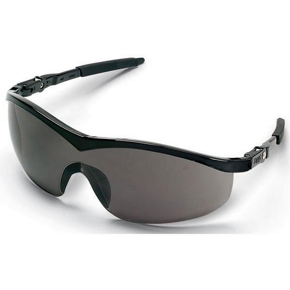 MCR Safety Storm Eyewear, Black Frame, Gray, Anti-Fog Lens (16 Units)