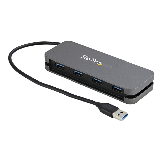 Portable Bus Powered 4-Port USB 3.0 hub - USB Type-A laptop/desktop to 4x USB-A