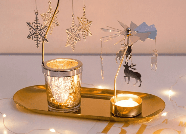 Bronze Effect Safari Tiger Candle ~ Novelty Animal Decorative Candle 