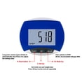 thumbnail image 2 of LCD Display Pedometer Step Counter Walking Jogging with Belt Clip Distance Calorie Exercise Walking Bracelet Large Screen for Old Man Blue, 2 of 9