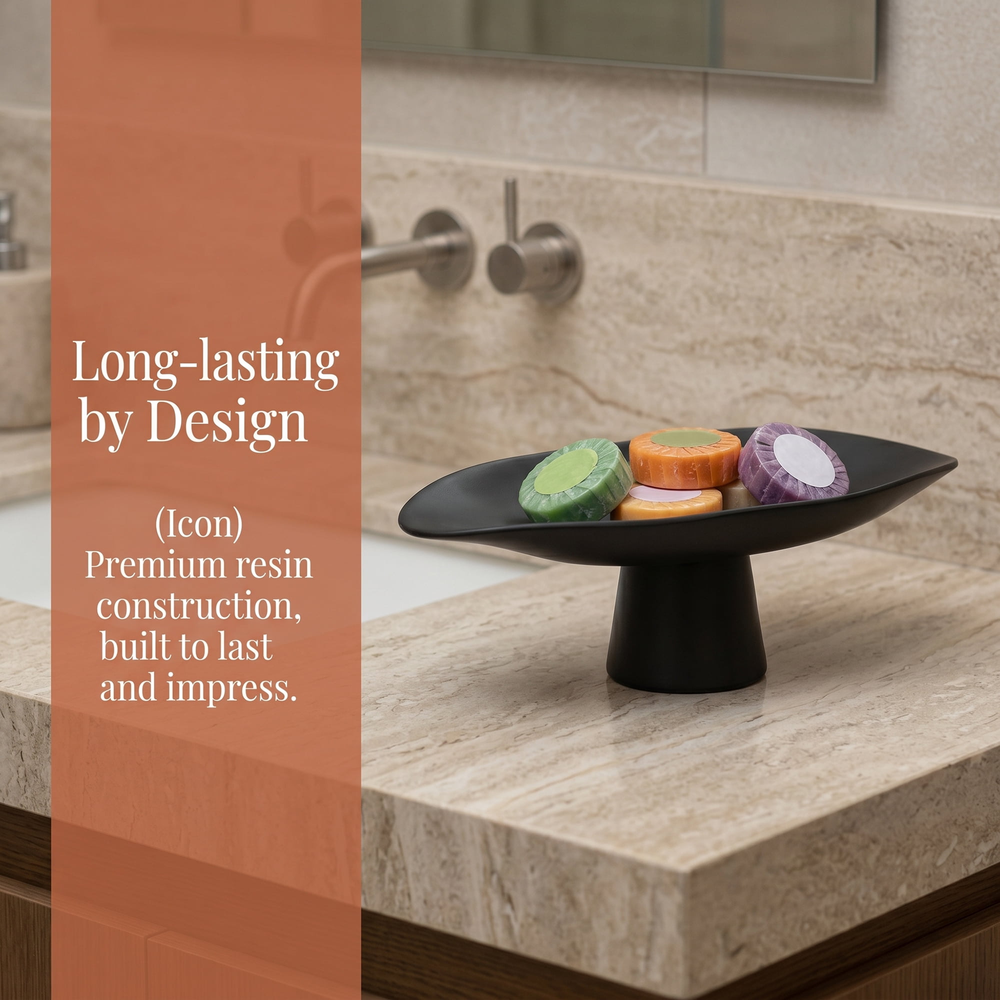 Unique Bargains Footed Decorative Pedestal Oblong Boat Shaped Bowl Black 12.2*5.1*3.9inch