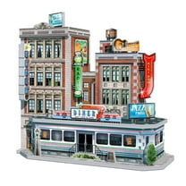 Wrebbit Urbania Collection - 1950's Diner Special Edition 3D Puzzle: 425 Pcs