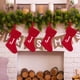 thumbnail image 4 of Bolsa de regalo navideña para dulces y pequeños obsequios | Calcetines navideños con letras bordadas | Decoración para colgar en la repisa de la chimenea, 4 of 4
