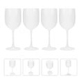 thumbnail image 1 of ifundom 4Pcs Plastic White Wine Goblets for Bar Restaurant Cocktail and Beverage Storage, 1 of 8