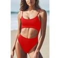 thumbnail image 4 of asdoklhq Plus Size Swimsuits for Women,Women Scoop Neck Cut Out Front Lace Up Back High Cut Monokini One Piece Swimsuit, 4 of 9