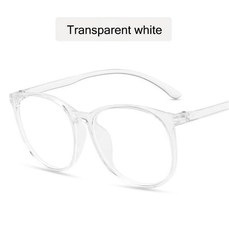 Vintage Gaming Eyewear Computer Office Goggles Anti Blue Light Glasses Round Glasses Blue Light Blocking TRANSPARENT WHITE