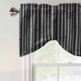 thumbnail image 5 of Tie Up Valances for Windows, Vintage Black Adjustable Valance Curtains Window Treatment for Living Room/Bedroom, Country Farmhouse Plants Tree Pattern Rod Pocket Kitchen Curtains & Drapes 42x18 Inch, 5 of 9
